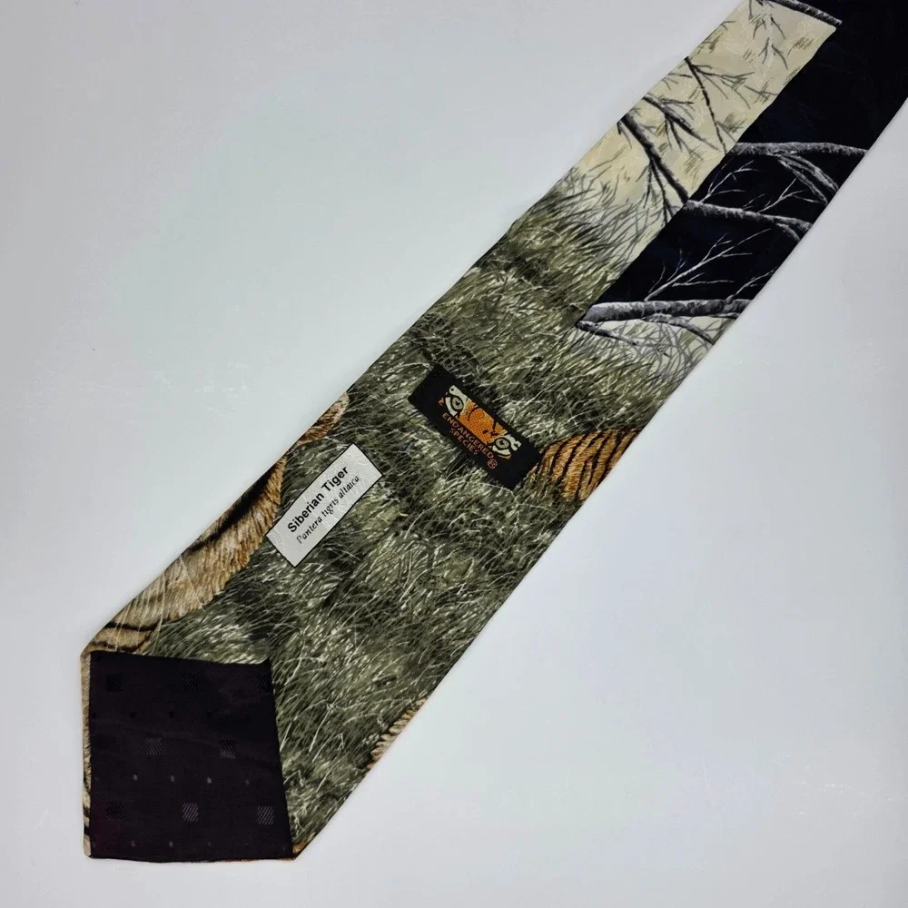 Endangered Species Tie Siberian Tiger Silk‎ 59.5